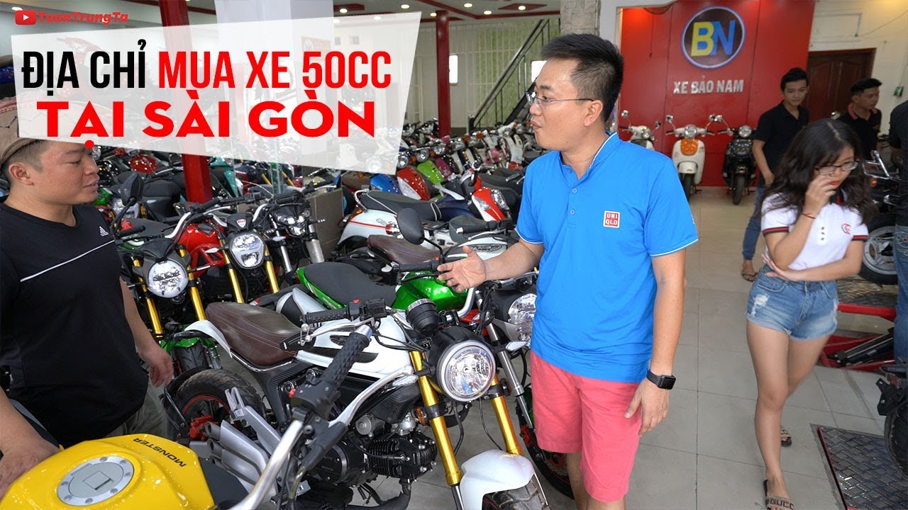 Giá xe Exciter 50cc, Sirius 50cc, Moto Mini và Địa chỉ mua xe tại Sài Gòn