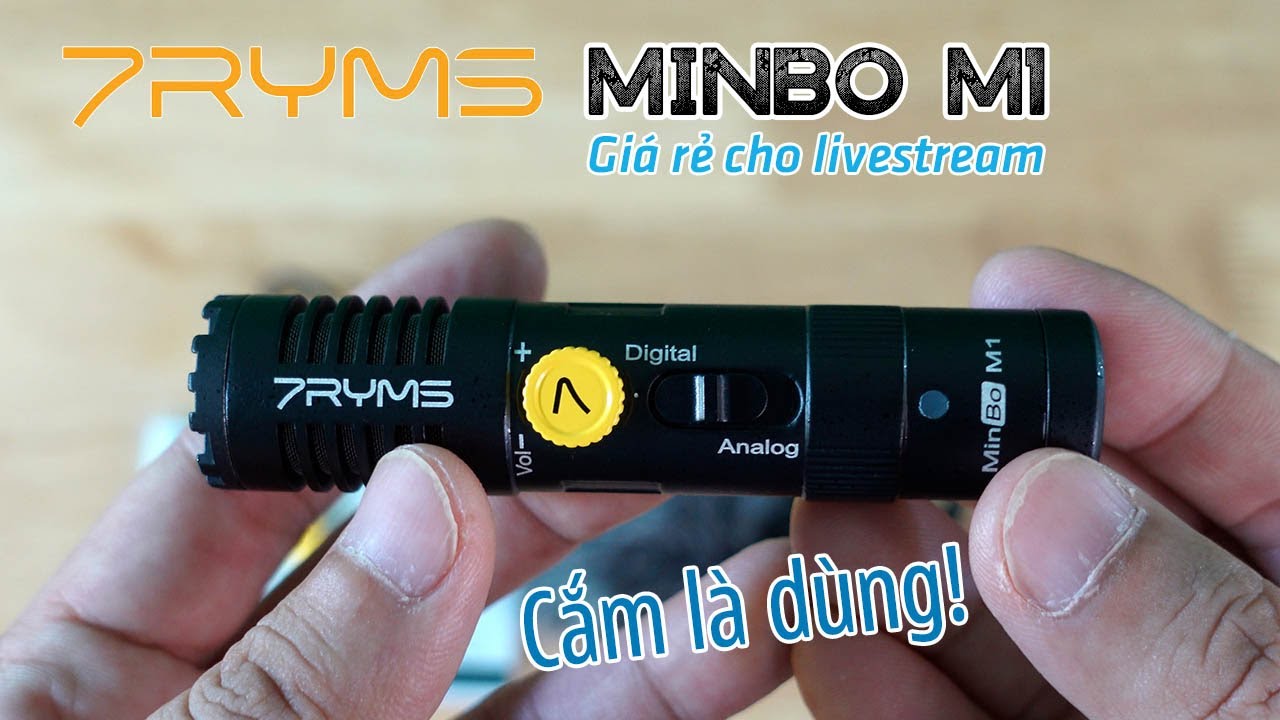 7RYMS MINBO M1 | Micro quay phim giá rẻ Digital Analog dưới 1 triệu cho dân livestream
