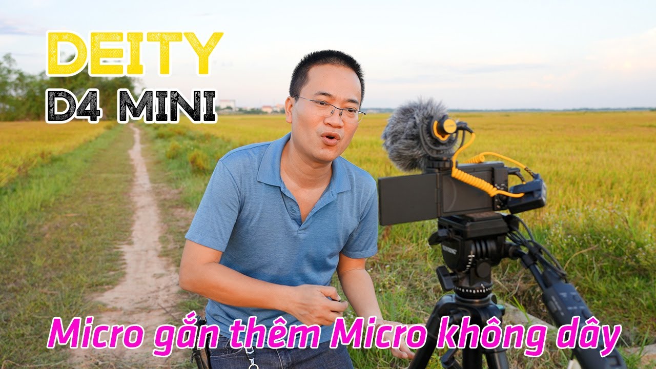 DEITY D4 MINI | Micro có thể gắn thêm Micro không dây cùng lúc dành cho Vlog Đời Sống