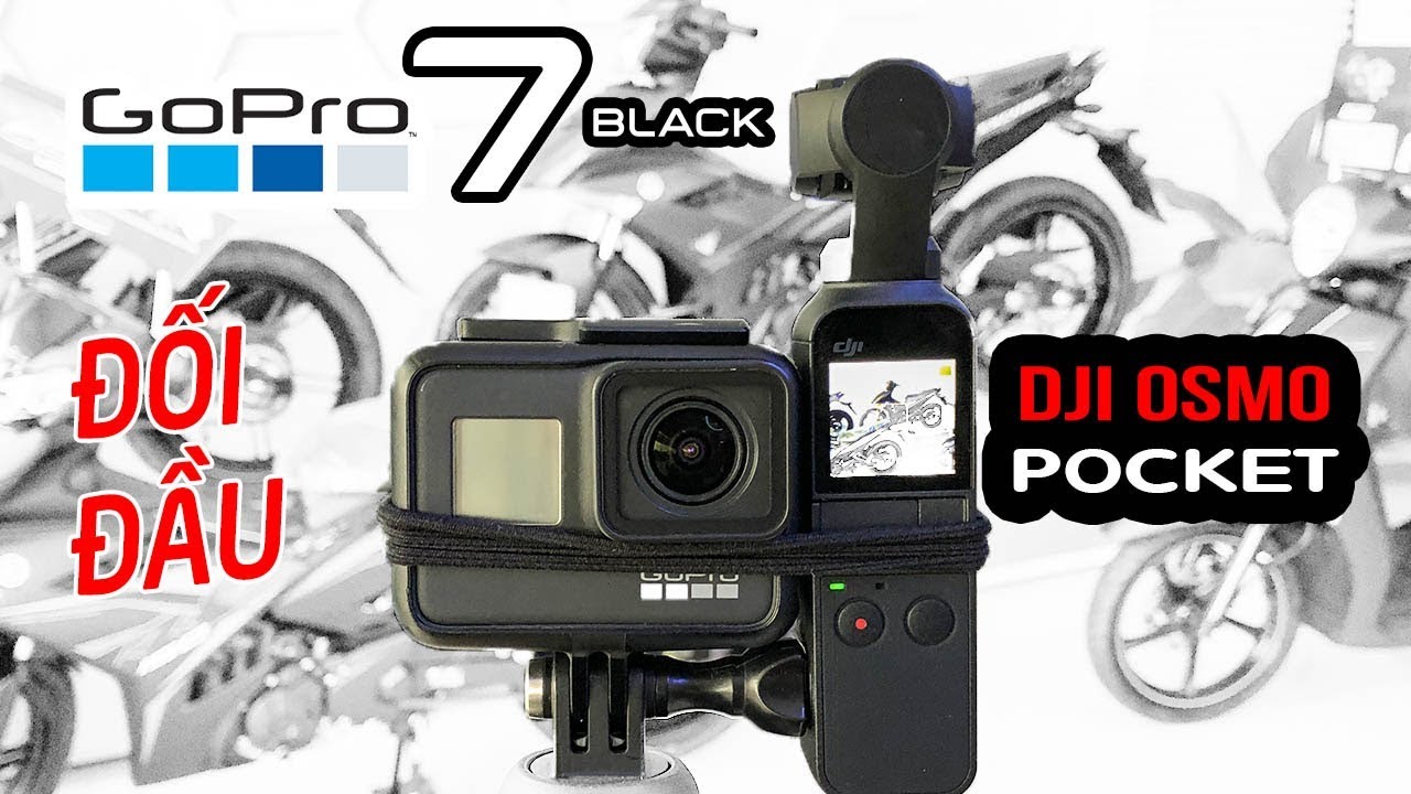 DJI Osmo Pocket vs GoPro 7 Black ▶ Long Hổ quyết đấu: 4K Video, Audio, Lowlight, Gimbal