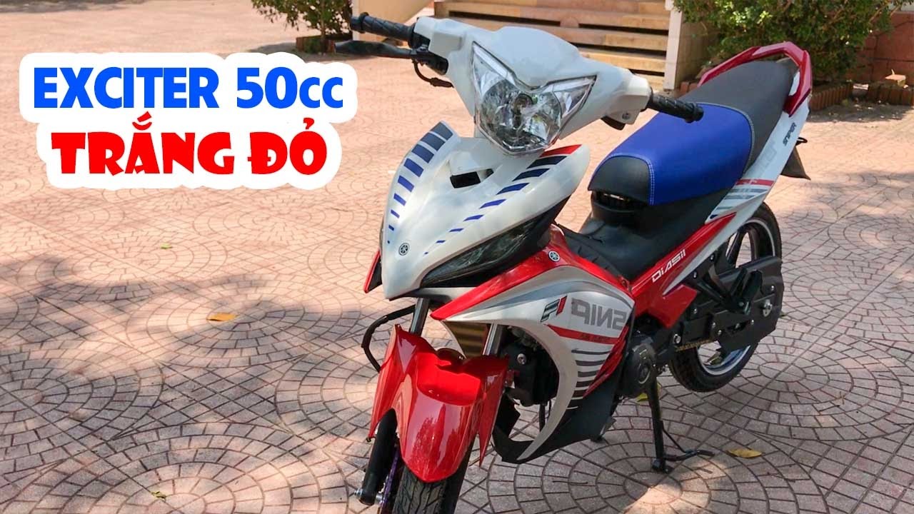 Exciter 50cc kiểu 135cc 2011 ▶ Trắng Đỏ chứng tỏ rất ngầu!