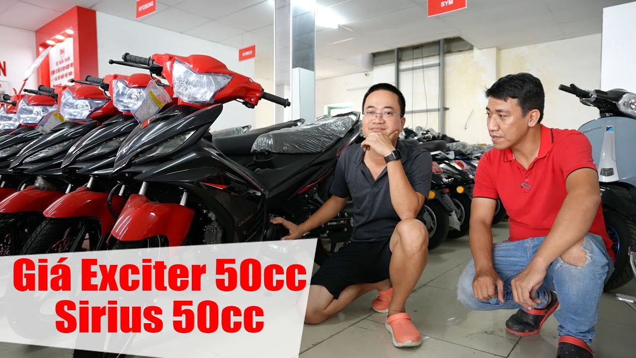 Giá xe Exciter 50cc, Sirius 50cc, Moto Mini và Địa chỉ mua xe tại Đà Nẵng