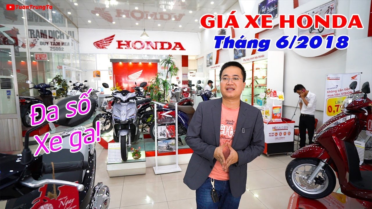 Giá xe máy Honda tháng 6/2018: Winner 150 phải đặt, đa số xe ga rất nhiều!