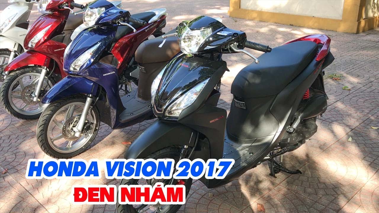 Honda Vision 2017 Đen Nhám ▶ Đánh giá Xe tay ga bán chạy nhất hiện nay