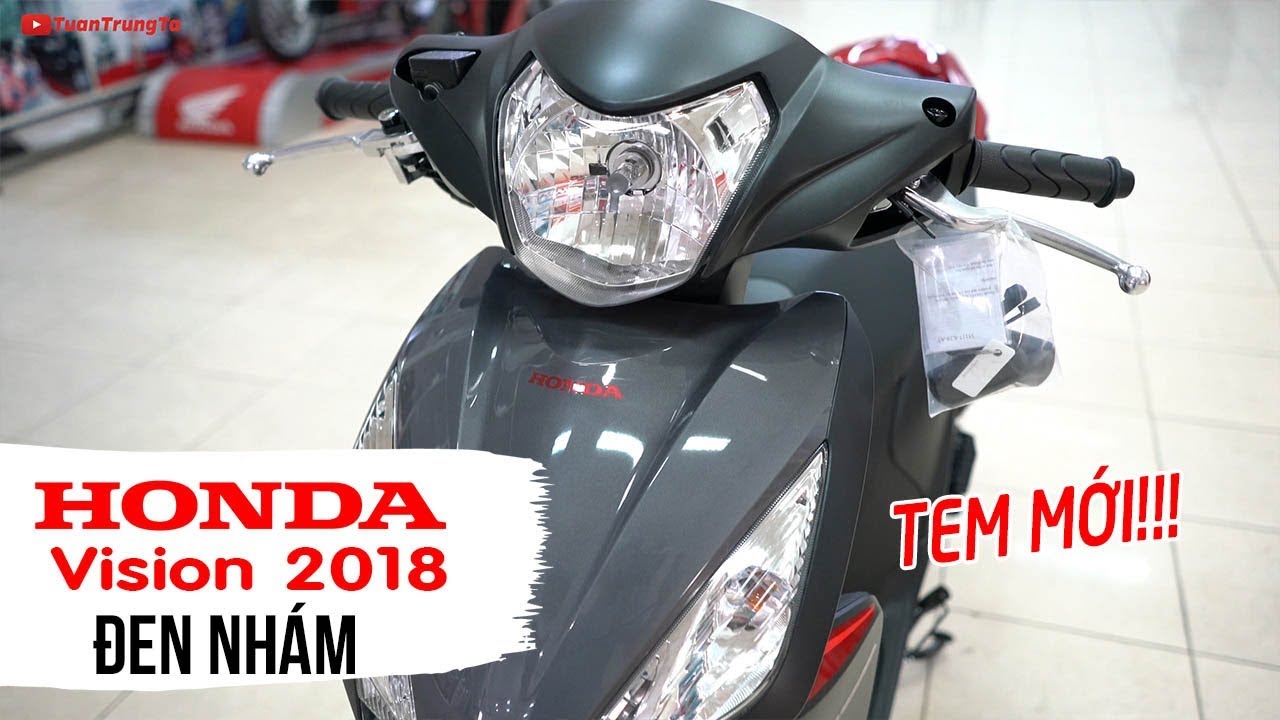 Honda Vision 2018 Đen Nhám tem mới ▶ Tổng quan sản phẩm