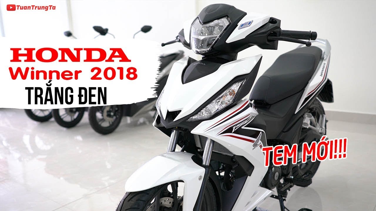 Honda Winner 150 2018 Trắng Đen tem mới ▶ Tổng quan sản phẩm