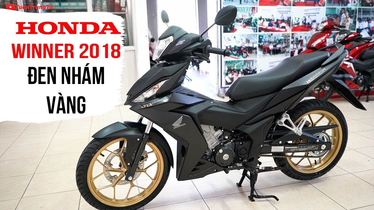 Honda Winner 150 2018 Đen Nhám Đặc Biệt Vàng Ánh Kim ▶ Tổng quan sản phẩm