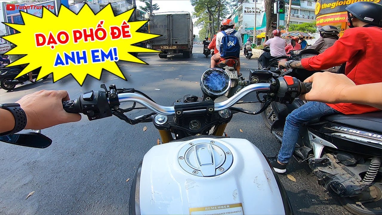 Ngắm cuộc sống Sài Gòn cùng Ducati Scrambler Mini 110cc: Xe Moto mini giá rẻ "cà phê ăn sáng"
