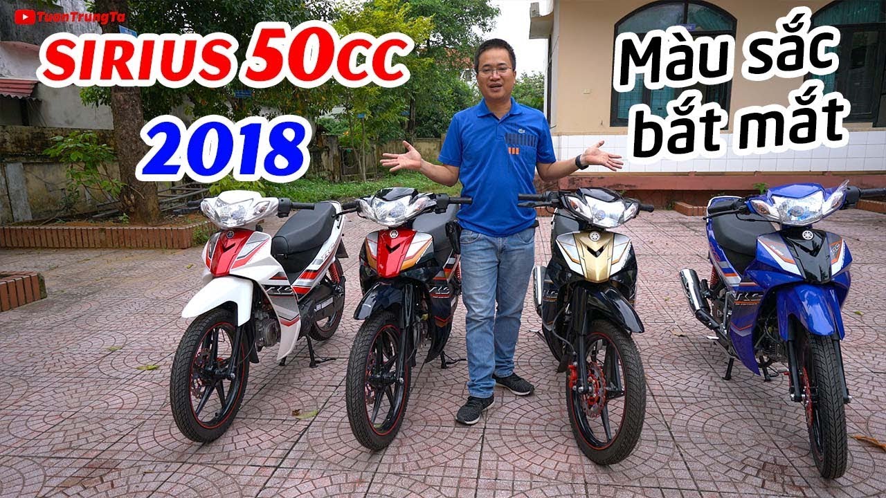 Sirius 50cc 2018 Review ▶ Cận cảnh các Màu sắc trẻ trung và bắt mắt