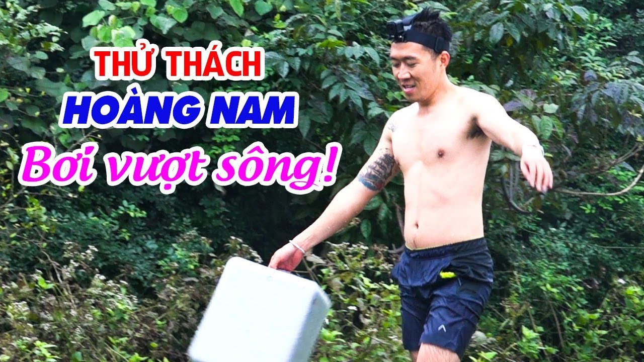 Thử thách Hoàng Nam Challenge Me bơi vượt sông trong thời tiết lạnh ngắt!