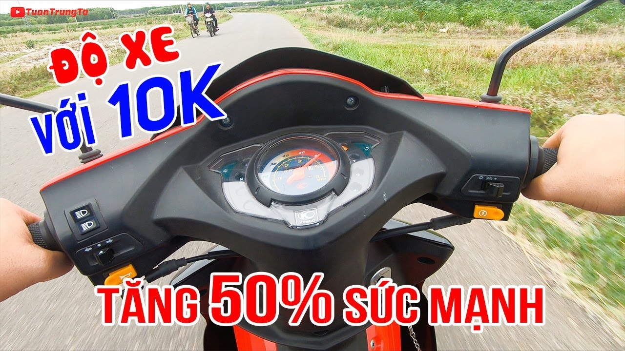 Độ xe 50cc chỉ tốn 10K chạy lút ga tăng lên 50% sức mạnh ▶ KYMCO VISAR 50cc